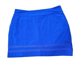 EP Sport Pull on Golf Tennis Skort in Cobalt Blue Size Large